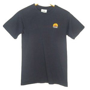 The Today Show NBC Experience Men's Small T Shirt Embroidered Sun Logo Navy Blue